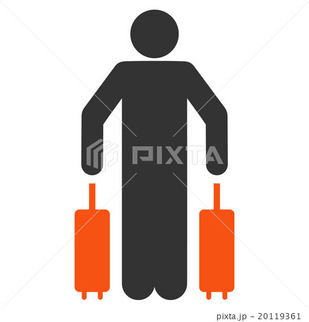 Passenger Luggage Flat Icon 20119361