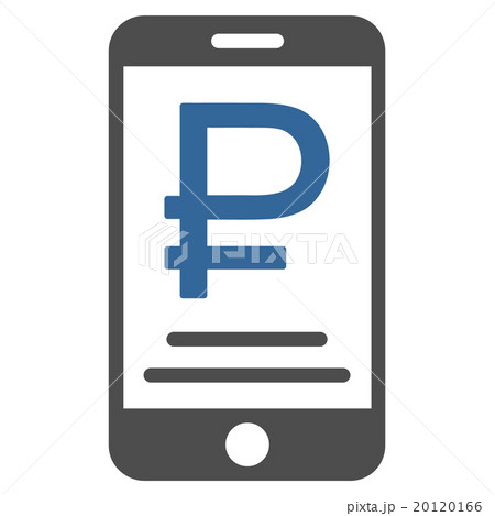 Rouble Mobile Payment Flat Icon Rouble Mobile Payment Flat Icon 20120166