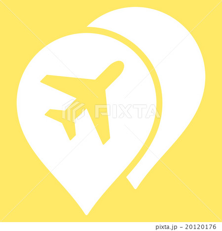 Airport Map Markers Flat Icon 20120176