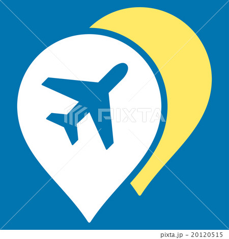 Airport Map Markers Flat Icon 20120515