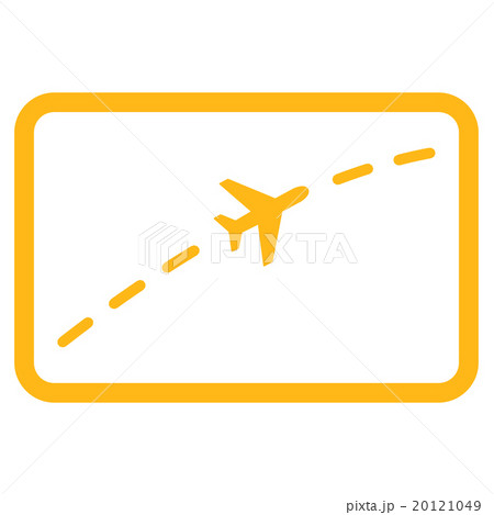 Plane Route Flat Icon 20121049