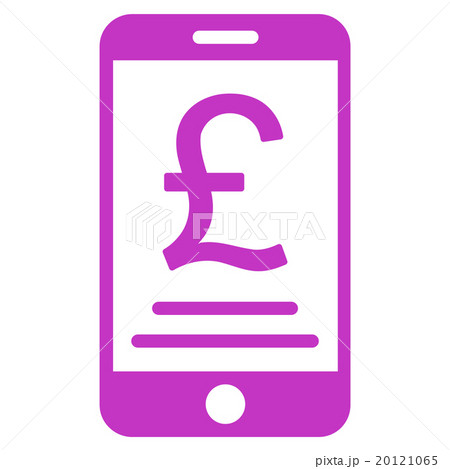 British Pound Mobile Payment Flat Icon 20121065
