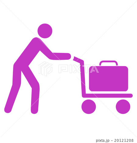 Passenger Trolley Flat Icon 20121208