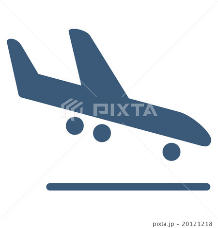 Airplane Arrival Flat Icon 20121218