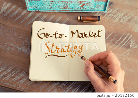 Handwritten text GO-TO-MARKET STRATEGY 20122150