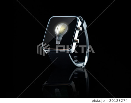 close up of black smart watch close up of black smart watch 20123274