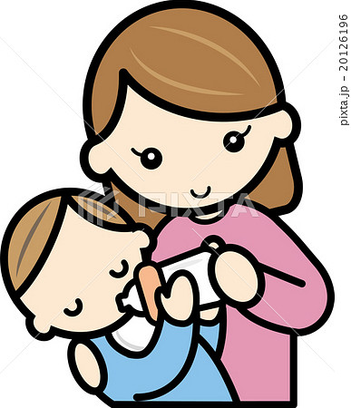 赤ちゃんにミルクをあげるママ 20126196