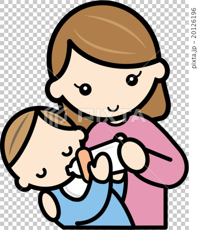 赤ちゃんにミルクをあげるママ 20126196