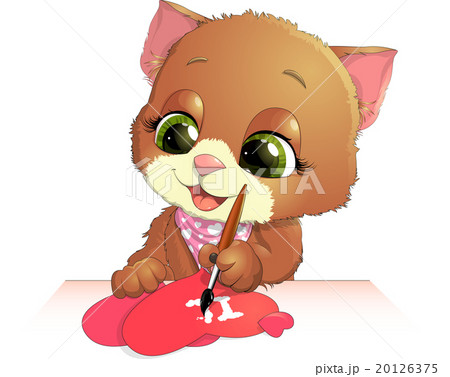 cute kitten draws 20126375