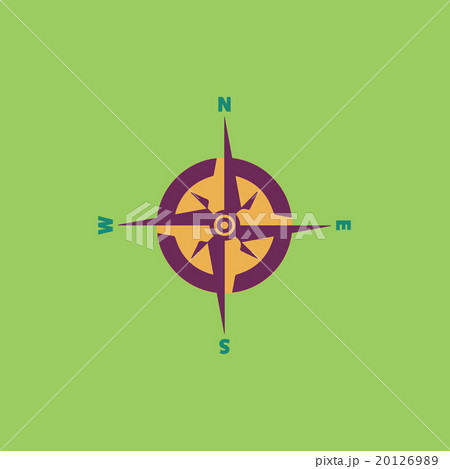 Compass flat icon 20126989