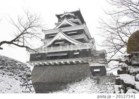 大雪の熊本城 大雪の熊本城 20127541