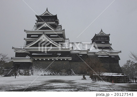 大雪の熊本城 大雪の熊本城 20127543