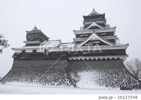 大雪の熊本城 20127549