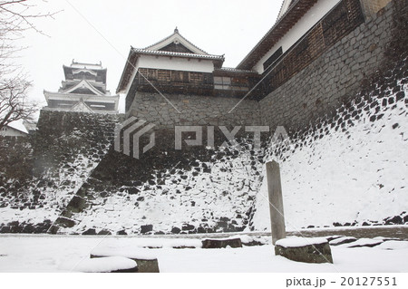 大雪の熊本城(本丸御殿) 大雪の熊本城(本丸御殿) 20127551