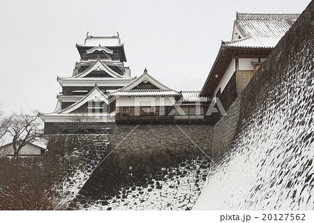 大雪の熊本城 20127562