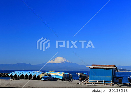 湘南海岸の富士山 20133518