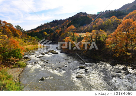 早出川渓谷の秋 20134060
