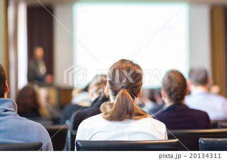 Audience in the lecture hall. 20134311