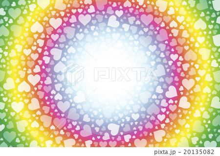 背景素材壁紙,ハートマーク,虹色,レインボーカラー,カラフル,バレンタインデー,愛,恋人,LOVE, 20135082