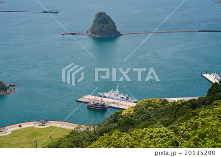 寝姿山から下田湾(犬走島方面）を望む、静岡 20135290