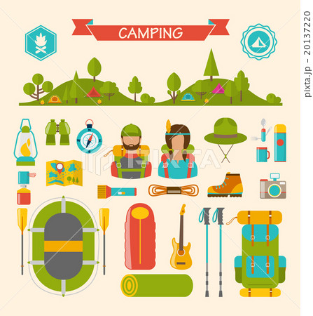 Set of Camping and Hiking Equipment Set of Camping and Hiking Equipment 20137220