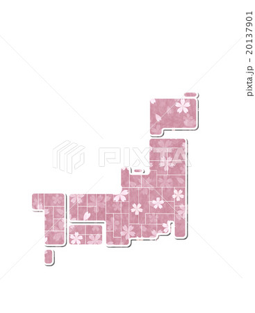 日本 地図 桜 アイコン 日本 地図 桜 アイコン 20137901