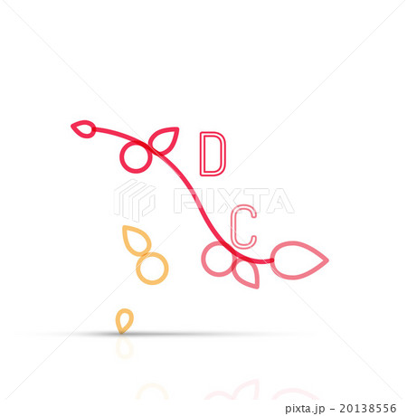 Abstract geometric linear hipster floral icon 20138556