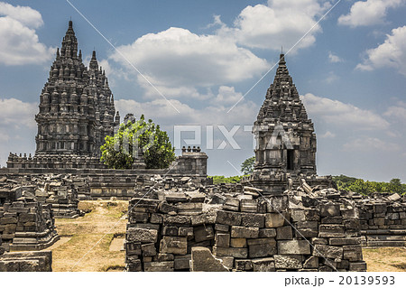 Prambanan temple near Yogyakarta on Java island Prambanan temple near Yogyakarta on Java island 20139593
