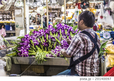 Bangkok traditional market. 20140097