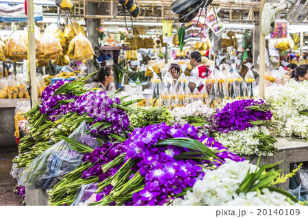 Bangkok traditional market. 20140109