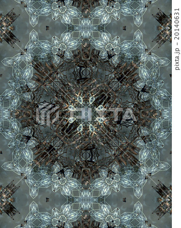 Light grey abstract kaleidoscope 20140631
