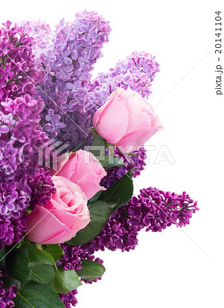 Lilac flowers with roses Lilac flowers with roses 20141104