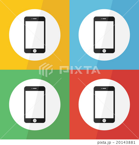 touch screen smart phone icon ( flat design  20143881