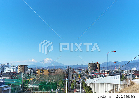 平塚市から見る富士山 20146968
