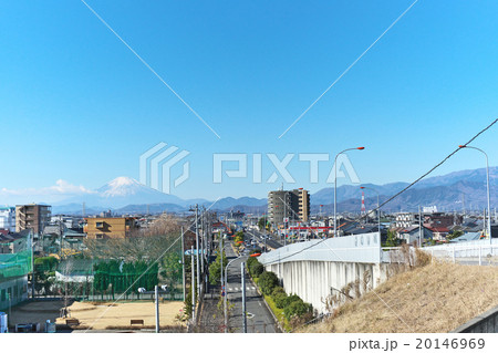 平塚市から見る富士山 20146969