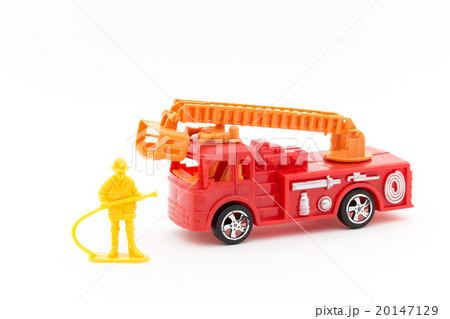 おもちゃの消防車と消防隊員: Toy Fire Truck and Firefighter おもちゃの消防車と消防隊員: Toy Fire Truck and Firefighter 20147129