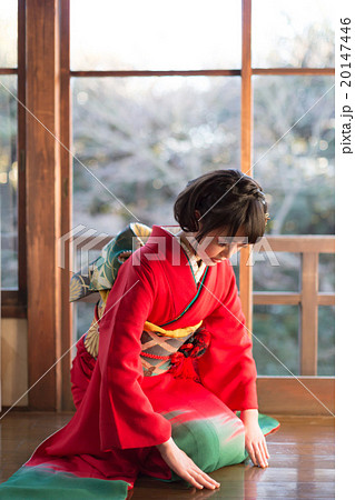 Furisode (kimono with long, trailing sleeves) Furisode (kimono with long, trailing sleeves) 20147446