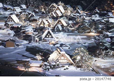 『岐阜県』冬の白川郷 20147740