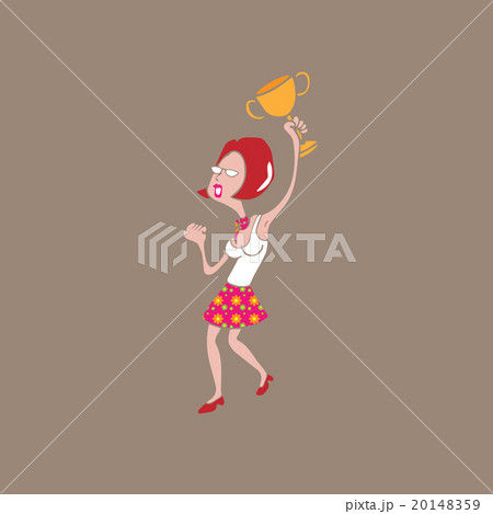 People winner trophy woman no line 20148359