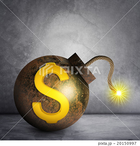 Bomb with ignited fuse 20150997