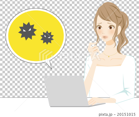 Women who are uneasy about PC virus countermeasures 20151015