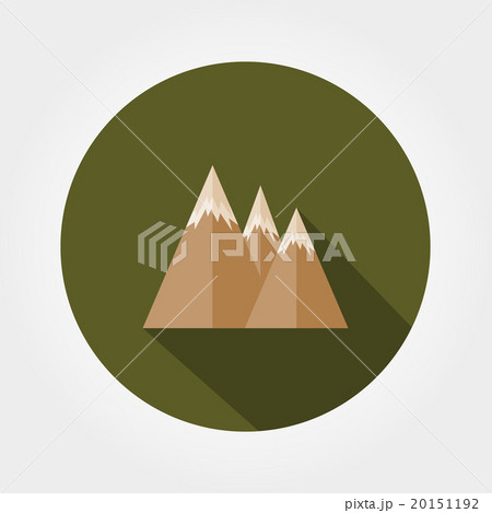 Mountains. Flat icon. 20151192