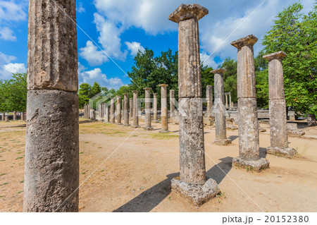 ruins in Ancient Olympia, Peloponnes, Greece 20152380