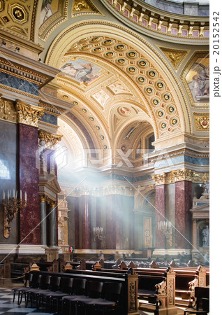 Inside view of St. Stephen's Basilica in Budapest Inside view of St. Stephen's Basilica in Budapest 20152542