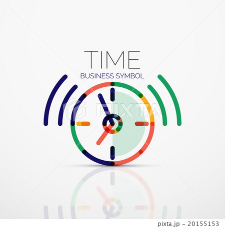 Vector abstract logo idea, time concept or clock 20155153