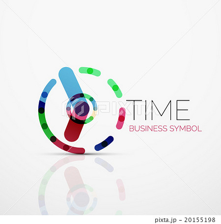 Vector abstract logo idea, time concept or clock 20155198