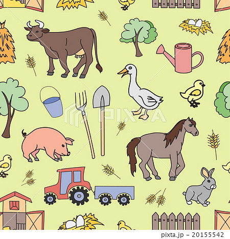 Doodle pattern farm 20155542