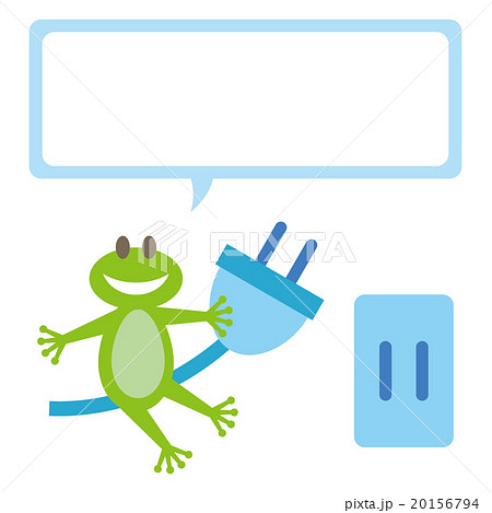 Frog & socket with wordsballoon 20156794