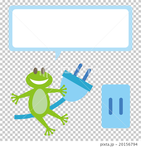 Frog & socket with wordsballoon 20156794