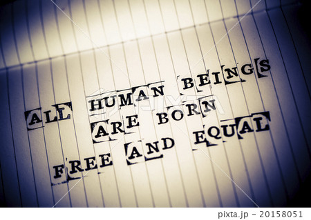 human rights text on paper 20158051